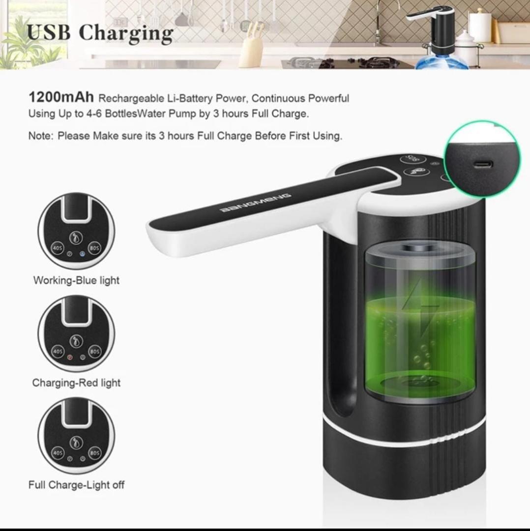 Foldable Water Dispenser, Portable Water Bottle Pump 

💥for Camping or Family and Office