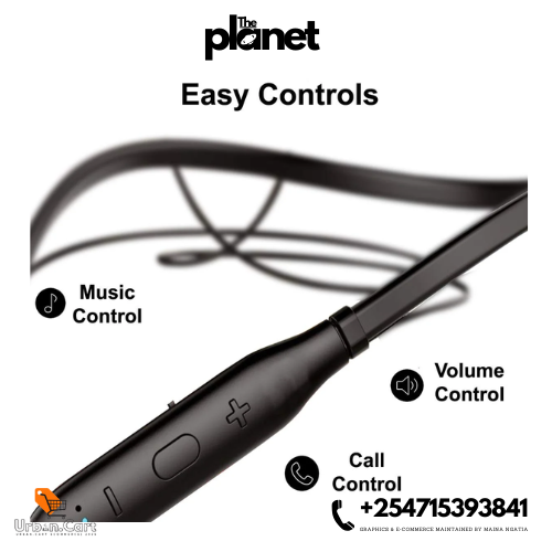 U&I Jackpot Series UINB-4869 Neckband – 12 Hours Playtime, Powerful Bass & Bluetooth Connectivity  Bluetooth neckband with 12 hours battery life Best wireless earphones for calls & music