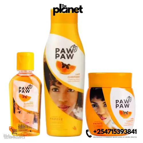 Paw Paw Body Kit with lotion, oil, and cream

Brightening skincare set for glowing skin

Pawpaw lotion, oil, and face cream for dark spots

Moisturizing and nourishing skincare essentials