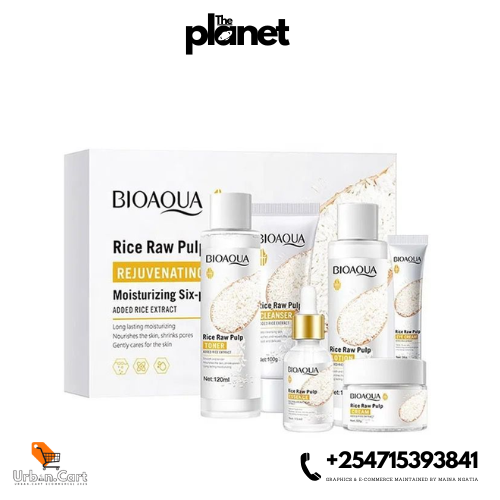 Bioaqua Rice Skincare Set – Organic & Hydrating
Brightening & Whitening Face Care with Vitamin C
Nourishing & Rejuvenating Skincare for All Skin Types
Gift set
