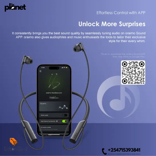 oraimo Vibration Neckband Headphones
oraimo Bluetooth Call Vibe Headset
oraimo Wireless Sports Earphones
oraimo HD Neckband with Vibration Alert
oraimo Lite Wireless Earbuds 
oraimo Necklace lite
