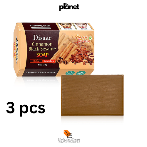 Disaar Cinnamon Sesame Soap
Deep Cleansing Black Sesame Soap
Anti-Aging Exfoliating Bar
Herbal Facial and Body Soap
Disaar Pore Cleaning Beauty Soap