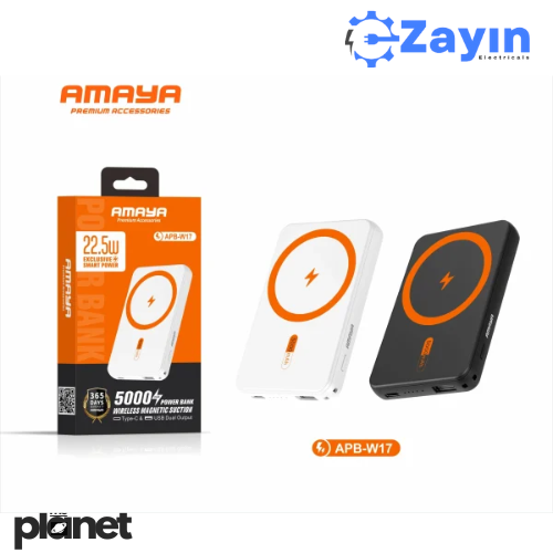 APB-W17 wireless magnetic power bank 5000mah ultra-thin 22.5W super fast charging
Zayin Electricals 22.5W MagSafe Power Bank
Smart Wireless Charging Power Pack
Amaya APB-W17 Portable Energy Hub
