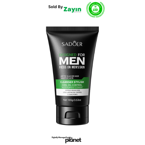 Sadoer men cleanser and mask, men facial kit, men oil control skincare, men face wash and mask set, men deep cleansing products, Sadoer men skincare, Sadoer men combo