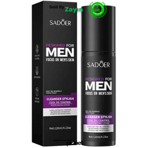 Sadoer men cleanser and mask, men facial kit, men oil control skincare, men face wash and mask set, men deep cleansing products, Sadoer men skincare, Sadoer men combo