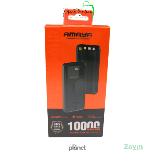 amaya power bank, 10000mah power bank, 22.5w fast charging power bank, portable charger kenya, fast charge powerbank, black power bank,Super Fast Charging Power Bank Kenya
Portable Charger 10000mAh