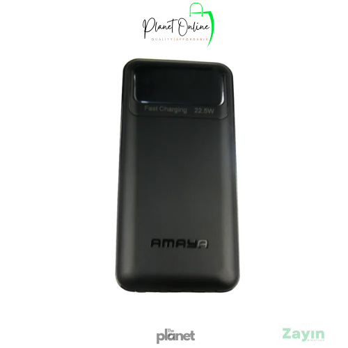 amaya power bank, 10000mah power bank, 22.5w fast charging power bank, portable charger kenya, fast charge powerbank, black power bank,Super Fast Charging Power Bank Kenya
Portable Charger 10000mAh