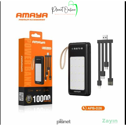 Amaya APB-D26 10,000mAh Power Bank – Fast Charging Portable Charger
amaya power bank, 10000mah power bank, fast charging power bank, portable charger kenya, phone power bank, travel power bank