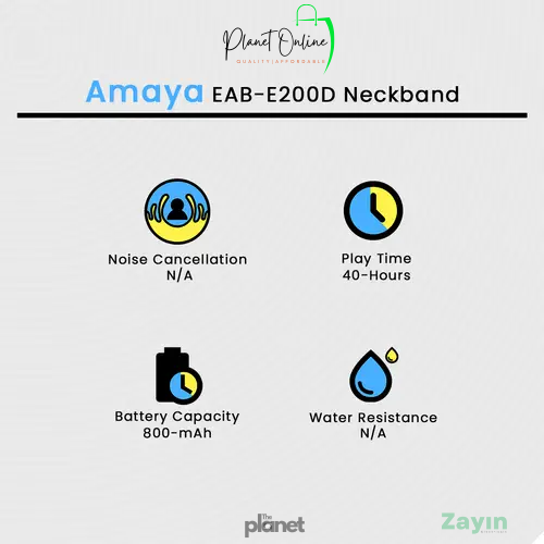 magnetic neckband earphones, wireless neckband headphones, bluetooth in ear earphones, sports bluetooth earphones, magnetic earphones kenya
Amaya EAB-E200D Magnetic In-ear Wireless Neckband Headphones