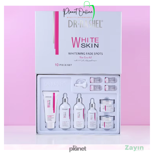 DR RASHEL whitening set, white skin skincare set, fade spots skincare kit, dark spot remover set, skin brightening set, 10-piece skincare kit
Facial Kit Moisturizing Brightening Fade Dark Spots set