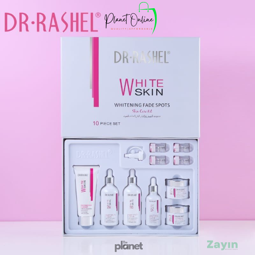 DR RASHEL whitening set, white skin skincare set, fade spots skincare kit, dark spot remover set, skin brightening set, 10-piece skincare kit
Facial Kit Moisturizing Brightening Fade Dark Spots set