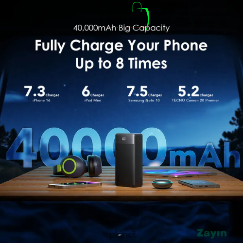 Oraimo power bank, Oraimo PowerBox 400, Oraimo Vision power bank, 40000mAh power bank, large capacity power bank, fast charging power bank, 22.5W power bank, PD fast charge power bank, QC power bank,
