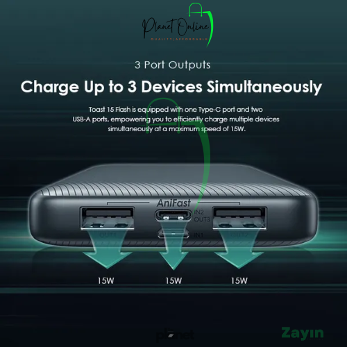 Oraimo power bank, Toast 15 Flash power bank, 10000mAh power bank, fast charging power bank, portable power bank, mobile power bank, phone charger power bank, USB power bank, Android power bank,