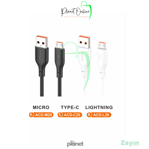 Type-C charging cable , USB data cable , Micro USB charging cable, Lightning charging cable, Android phone cable, iPhone cable Kenya, tablet charging cable, durable charging cable, USB cable Kenya