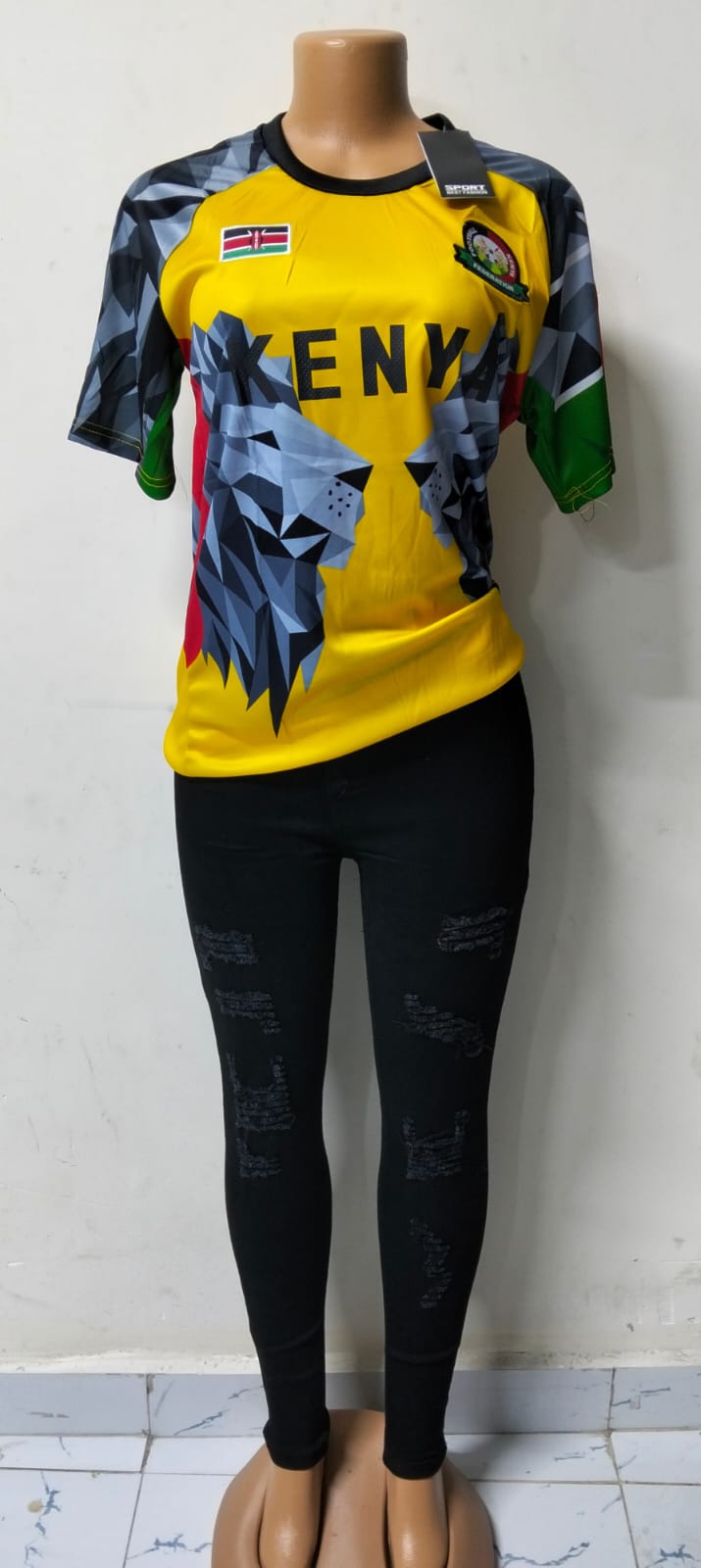 Premium Kenya National Football Jersey – Goodwill Federation Edition | Unisex Sportswear Shirt in Yellow, Green, Black, White & Red | Bold Kenyan Flag & Lion Design | High-Quality Breathable Fabric |