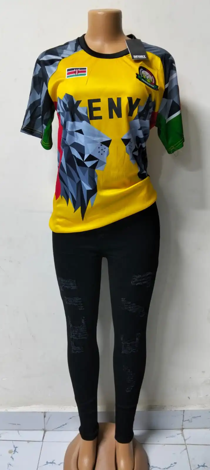 Premium Kenya National Football Jersey – Goodwill Federation Edition | Unisex Sportswear Shirt in Yellow, Green, Black, White & Red | Bold Kenyan Flag & Lion Design | High-Quality Breathable Fabric |