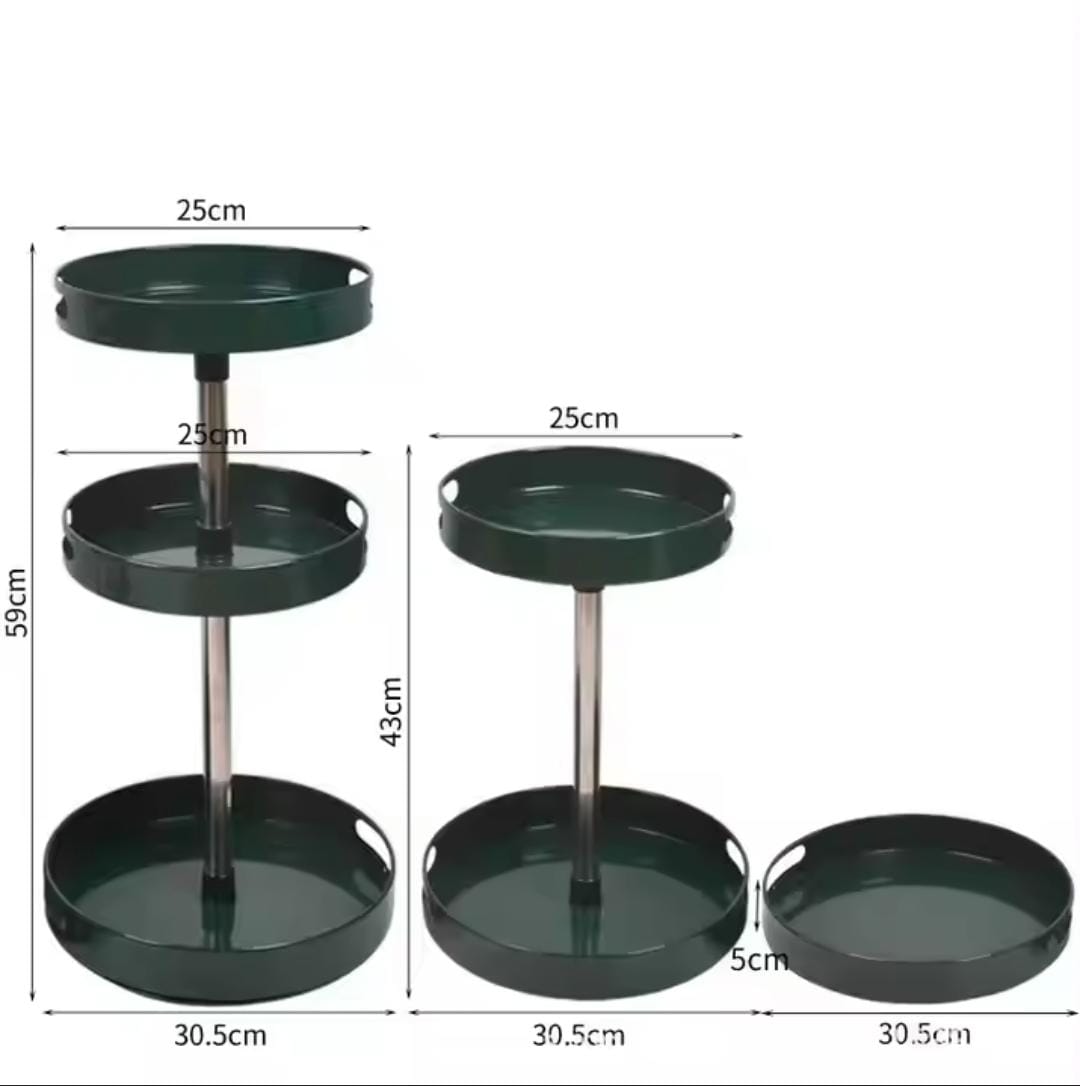 3 Tier Rotating Shelving – Mega Capacity Spice Rack + Flash Deal Discount

Perfect for Kitchen Bottles, Sauces & Seasonings | 360° Turntable Organizer