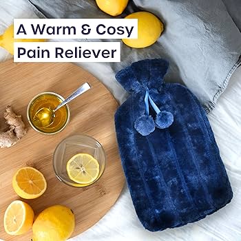 🔥 Big Discount – Fluffy Fabric Covered 2 Litre Hot Water Bottle Bag | Stay Warm, Relieve Pain & Feel Cozy Anytime