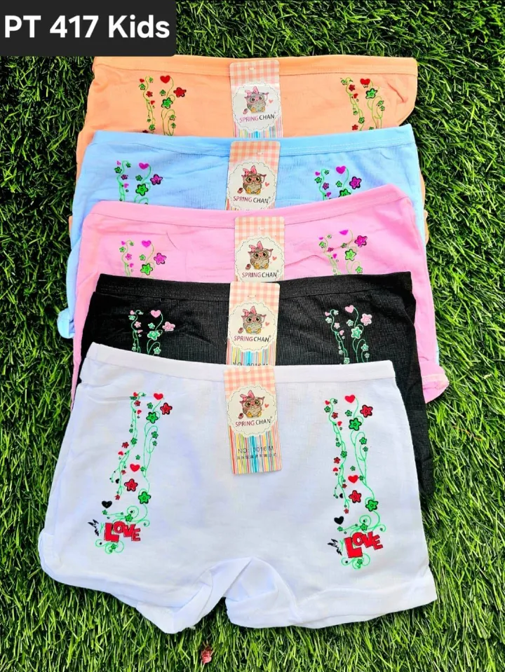 6 Pieces Children Underwear Pant Set Premium Cotton Soft Skin-Friendly Kids Panties Durable Everyday Wear Multi-Color