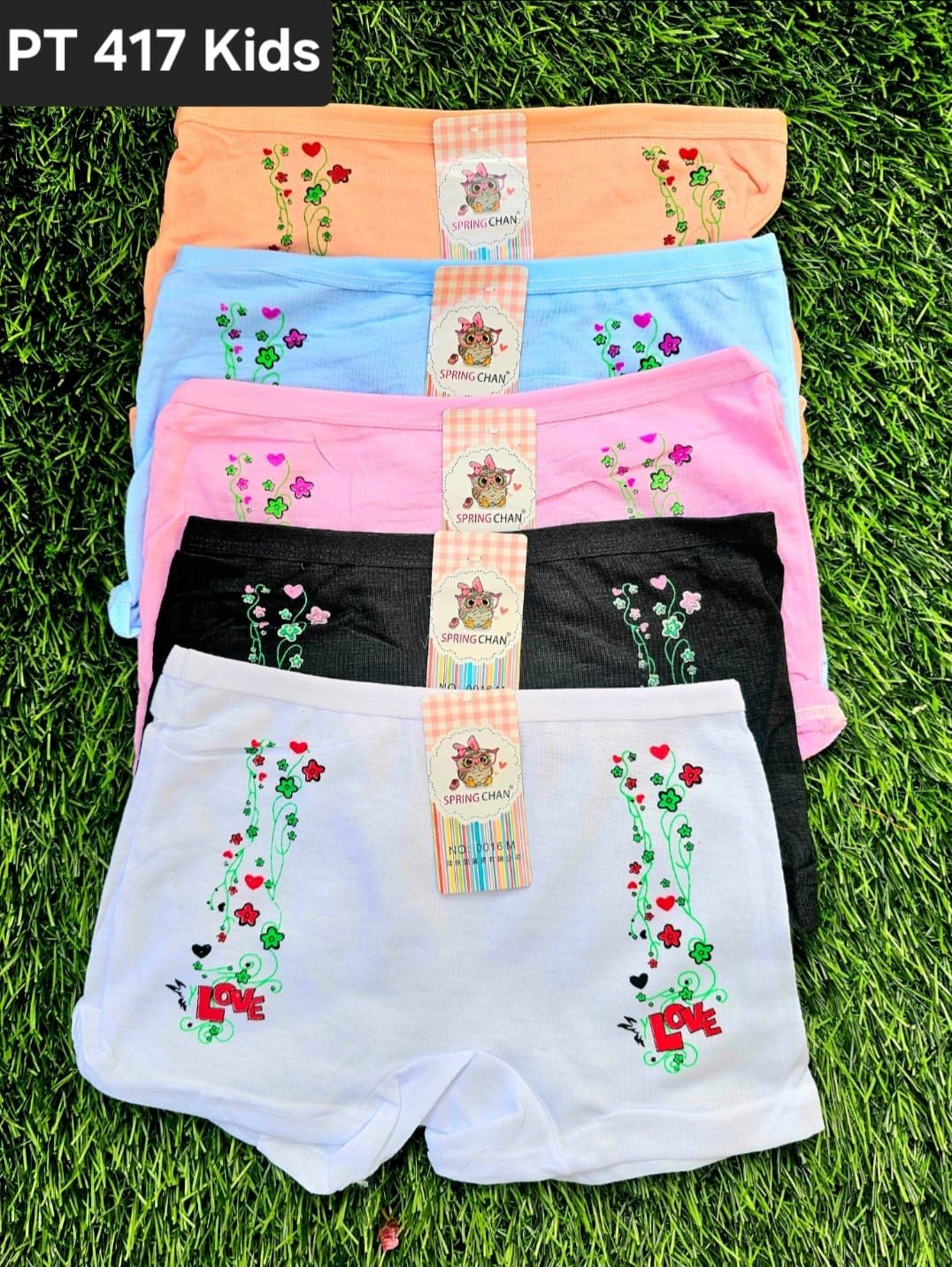 6 Pieces Children Underwear Pant Set Premium Cotton Soft Skin-Friendly Kids Panties Durable Everyday Wear Multi-Color