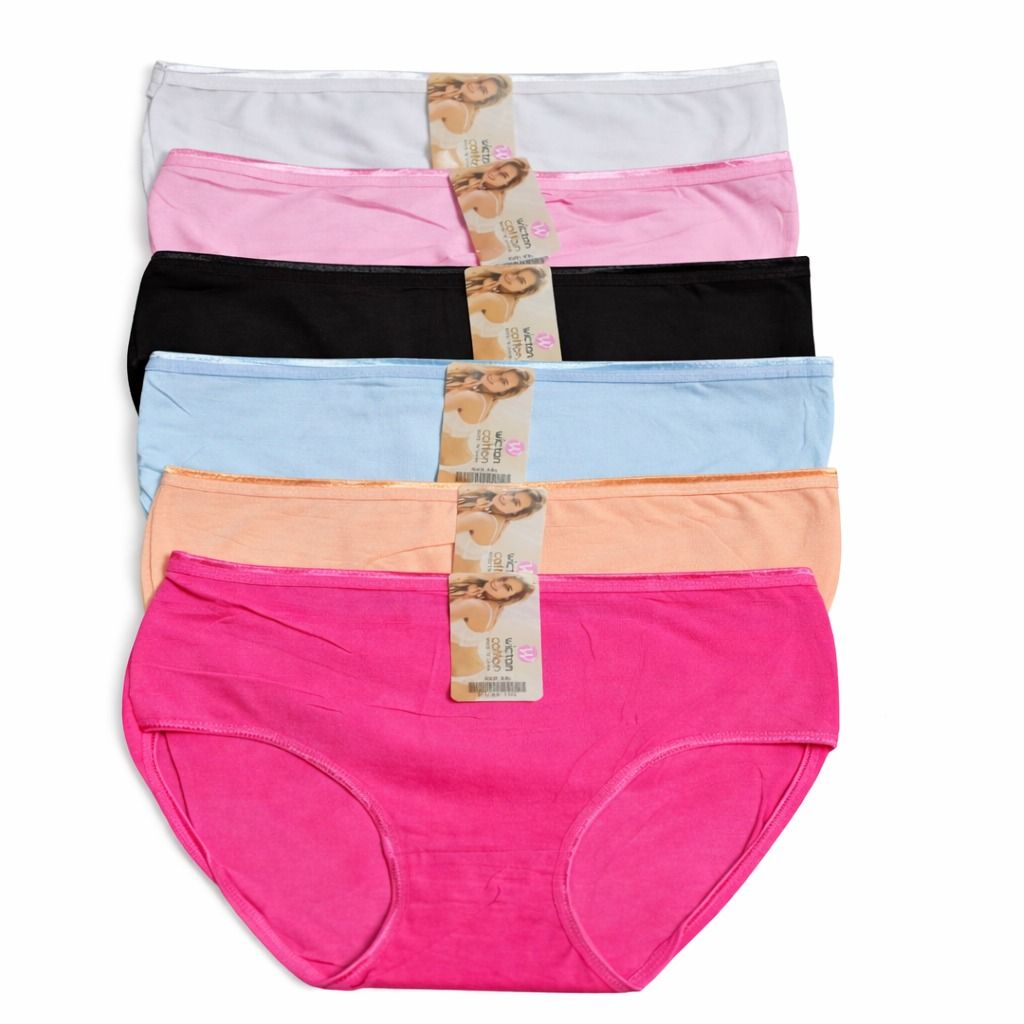 6PCS Women Cotton Panties Set – Soft Breathable Seamless Underwear for Ladies | High Waist Comfort Stretch Briefs (Multi-Color Pack)