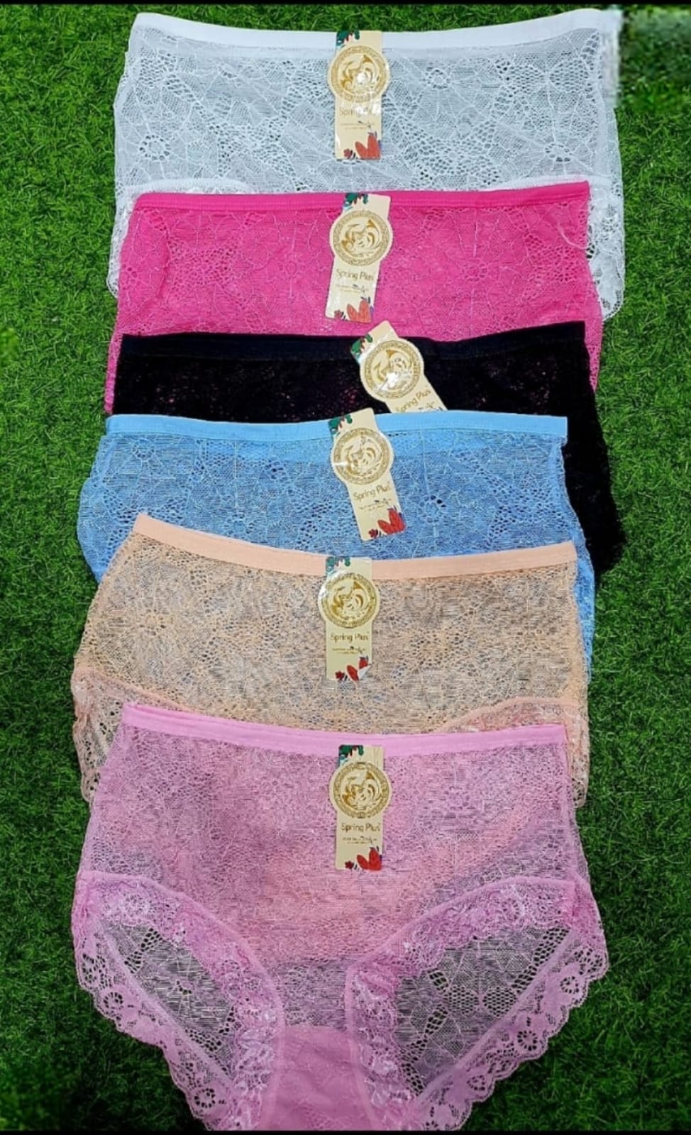 6 Pcs Original Women Lace Panties Set Soft Breathable Seamless Ladies Underwear XL Large Medium Free Size Comfortable Everyday Lingerie
