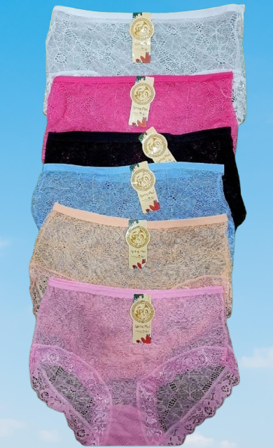 6 Pcs Original Women Lace Panties Set Soft Breathable Seamless Ladies Underwear XL Large Medium Free Size Comfortable Everyday Lingerie