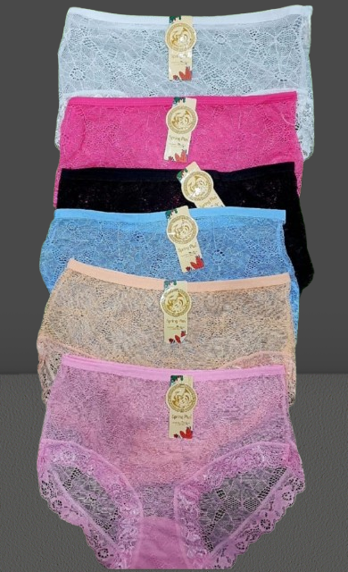 6 Pcs Original Women Lace Panties Set Soft Breathable Seamless Ladies Underwear XL Large Medium Free Size Comfortable Everyday Lingerie