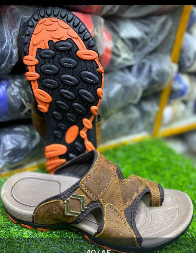 men slip on open shoes, genuine leather open shoes,men  sandals