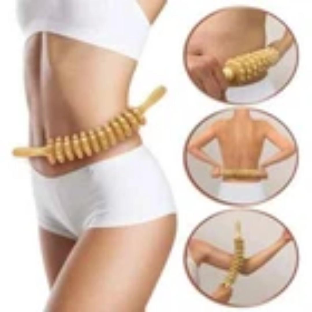 Wood Massage Roller Stick Lymphatic Drainage Wood Therapy Massage Tool Maderoterapia Colombiana Anti Cellulite Massage