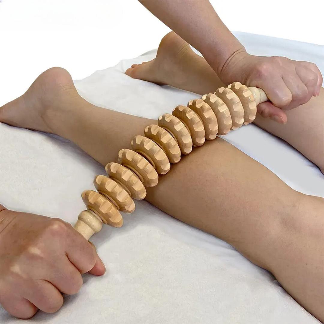 Wood Massage Roller Stick Lymphatic Drainage Wood Therapy Massage Tool Maderoterapia Colombiana Anti Cellulite Massage