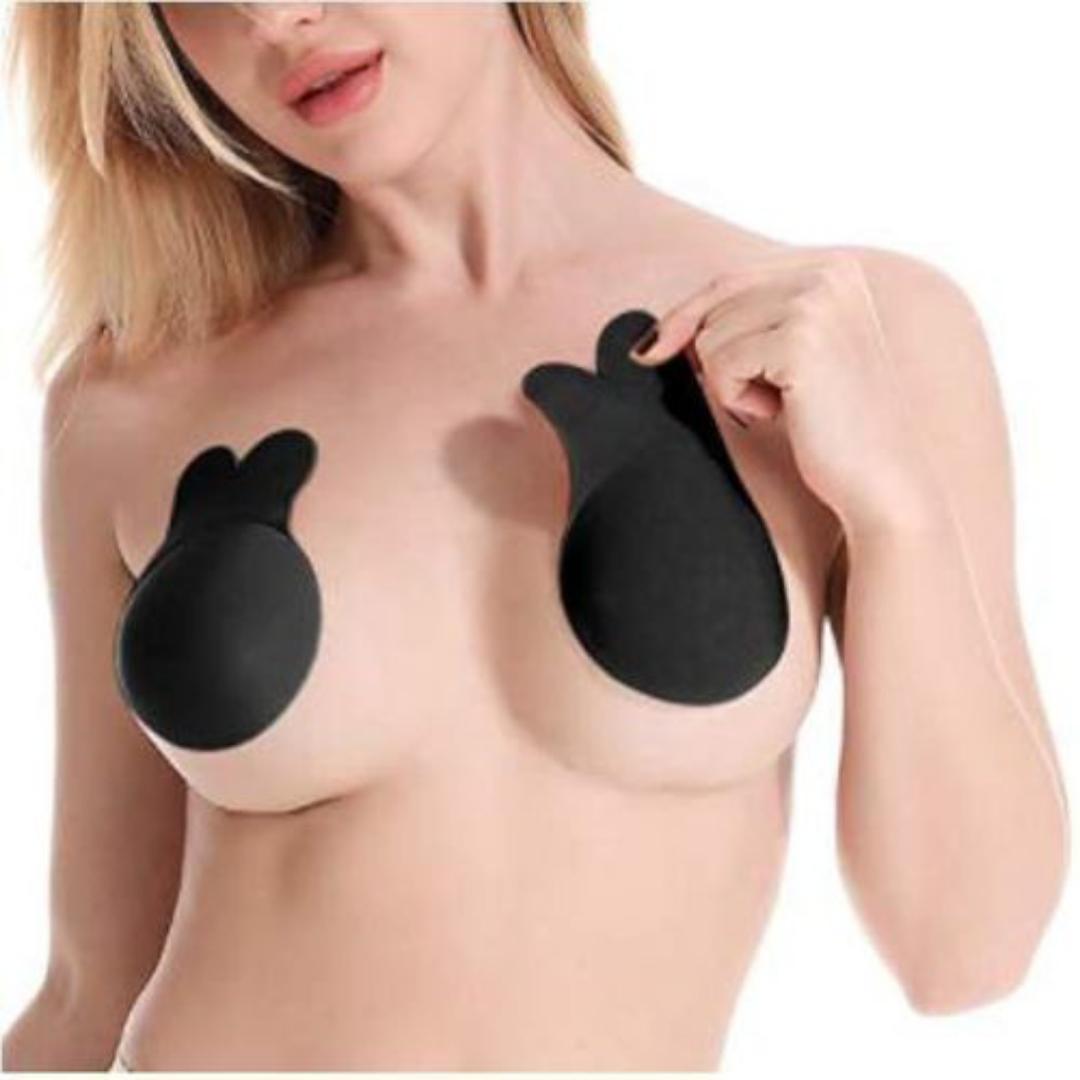 Pair of Reusable women breast petals lift nipple cover,petal adhesive strapless backless