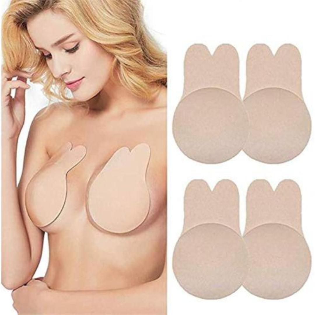 Pair of Reusable women breast petals lift nipple cover,petal adhesive strapless backless