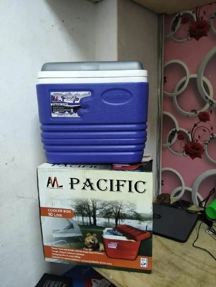 10 Liters Pacific Cooler Box — perfect for travel, picnics, road trips, camping, home use,