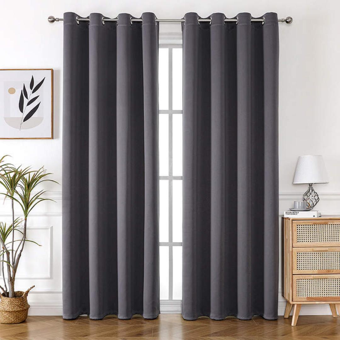 Luxury textured High Grade Full  Curtains+Sheer:  ▫️2curtains(3mtrs)  ▫️Sheer(2mtrs)