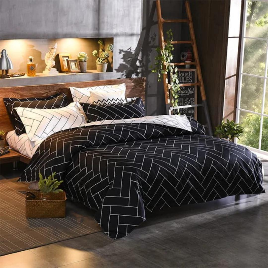 Luxury Nordic style Cotton Microfiber Duvet cover sets▫️Size:6*6/6*7