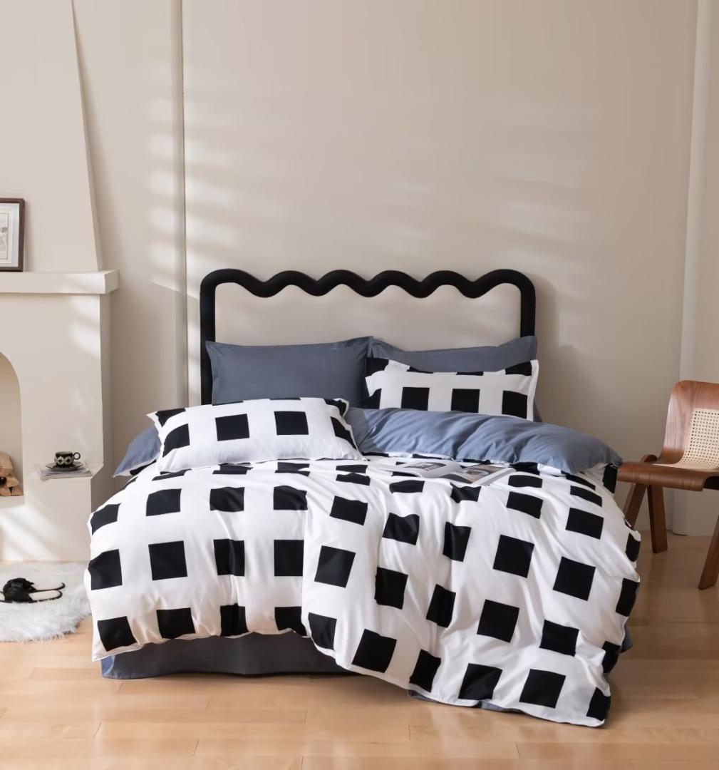 Luxury Nordic style Cotton Microfiber Duvet cover sets▫️Size:6*6/6*7