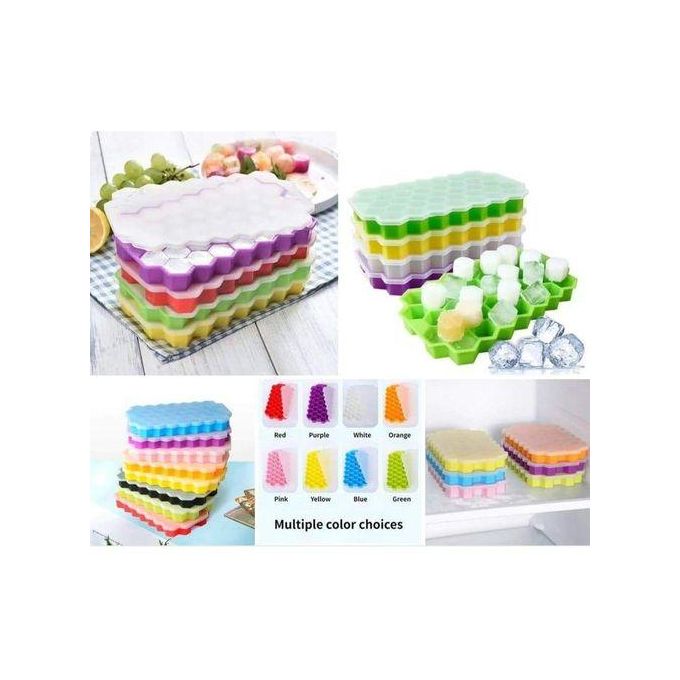 REUSABLE HONEY COMB SILICONE ICE CUBES Mould