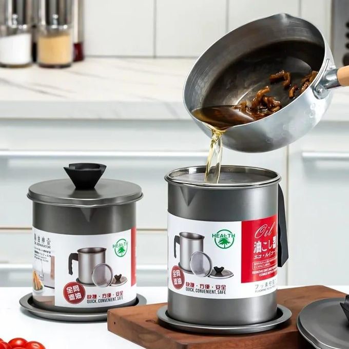 stainless steel siever Oil filter pot stainless steel-1.7 litres