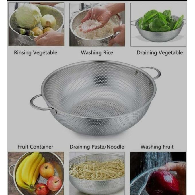 stainless steel Handled Basket Strainer/colander