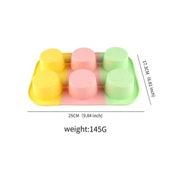 6holes cupcake tray
