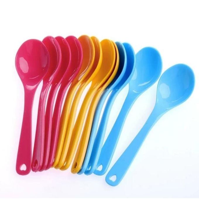 FLASH SALE !!!!! 
BPA Free plastic 12pc Portable coloured baby spoons