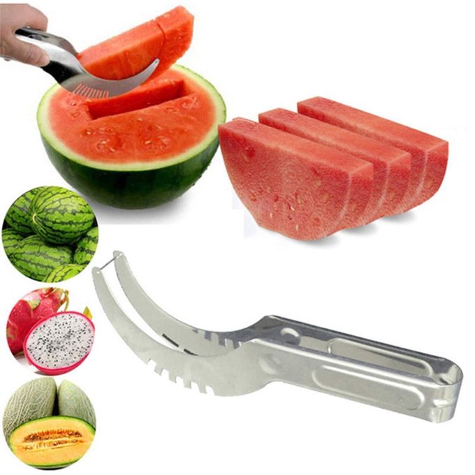 Hot Selling Watermelon Slicer Kitchen Gadgets Stainless Steel Fruit Cutter Melons Knife Fast Watermelon Slicer Cutting Tools