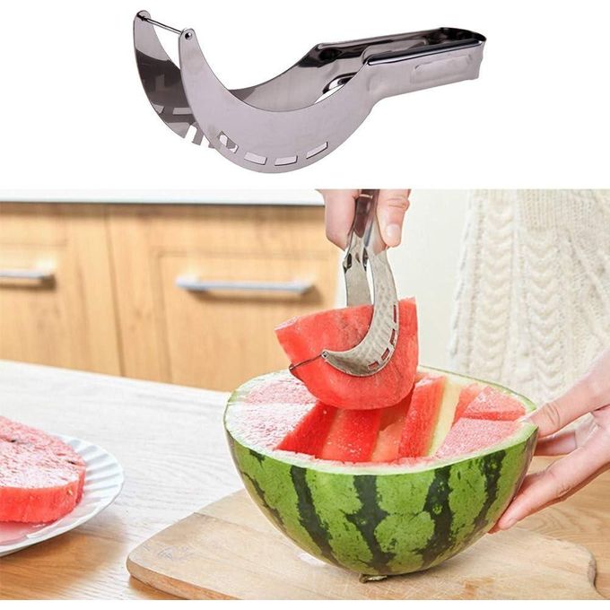 Hot Selling Watermelon Slicer Kitchen Gadgets Stainless Steel Fruit Cutter Melons Knife Fast Watermelon Slicer Cutting Tools