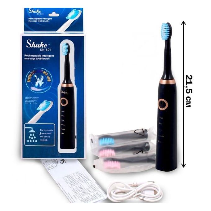 Rechargable Intelligent Massage Toothbrush With 5 Brushing Options And 4 Brush Head