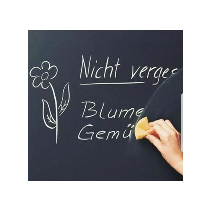 Durable Black Chalkboard Wall Paper Clear Dry Erase Board Sticker