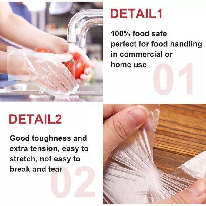 Multipurpose Safe Hands Protective Disposable Food Handling Polyethylene Gloves
100Pcs Plastic Clear Disposable Gloves