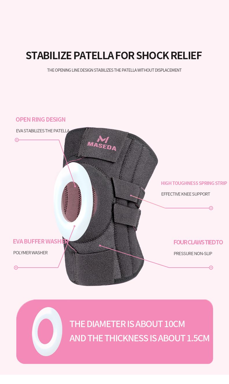 Knee Braces for Knee Pain Men & Women, Adjustable Knee Support with Patella Gel Pad & Side Stabilizers Knee Wraps for MCL Osteoarthritis Meniscus Tear, Arthritis, ACL, Pain Relief, Working, Unisex