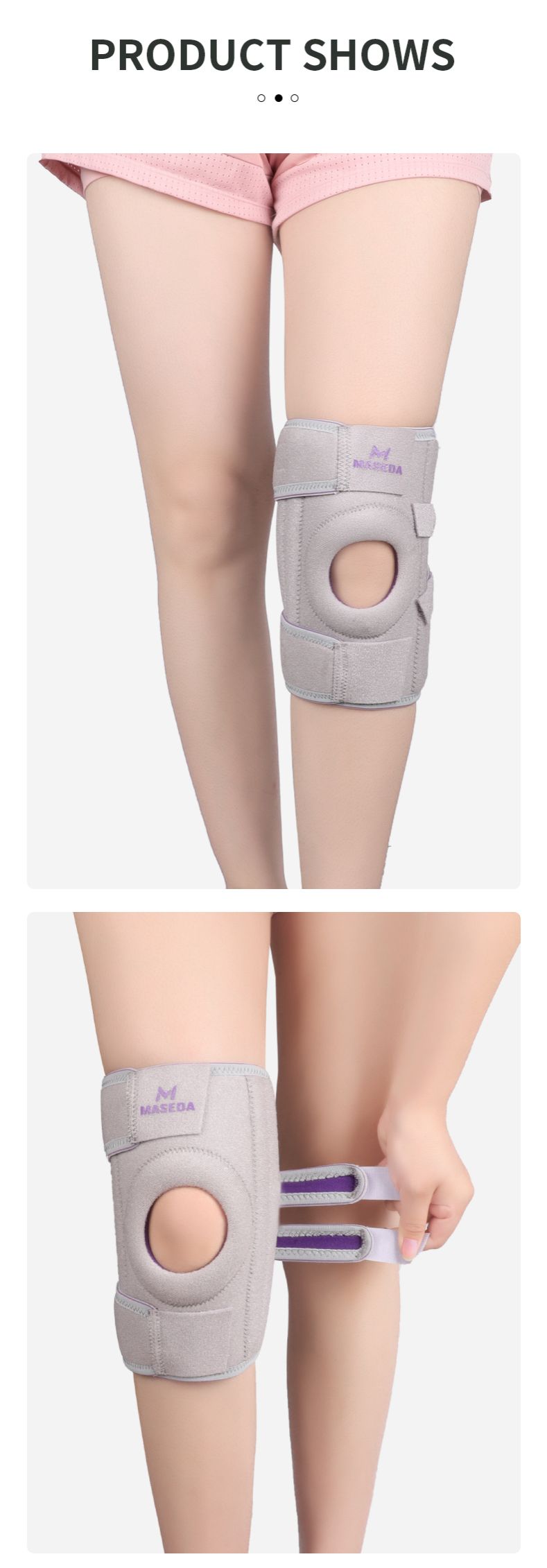 Knee Braces for Knee Pain Men & Women, Adjustable Knee Support with Patella Gel Pad & Side Stabilizers Knee Wraps for MCL Osteoarthritis Meniscus Tear, Arthritis, ACL, Pain Relief, Working, Unisex