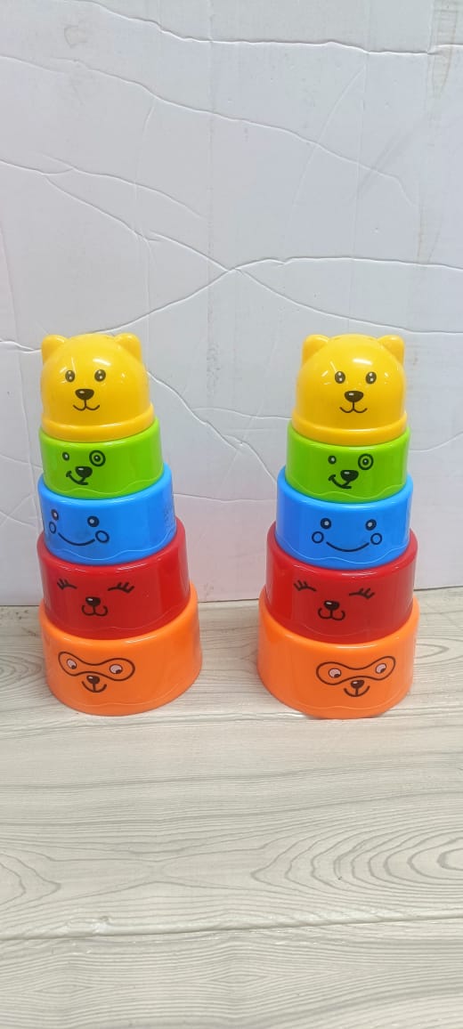 🔵 Multicolored Stacking cups.
🔴 Developmental learning skills.
🔖